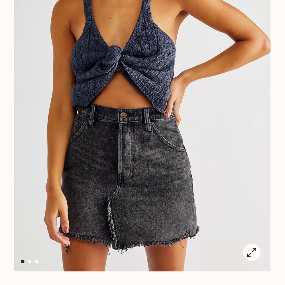 Free People Brea cut off skirt